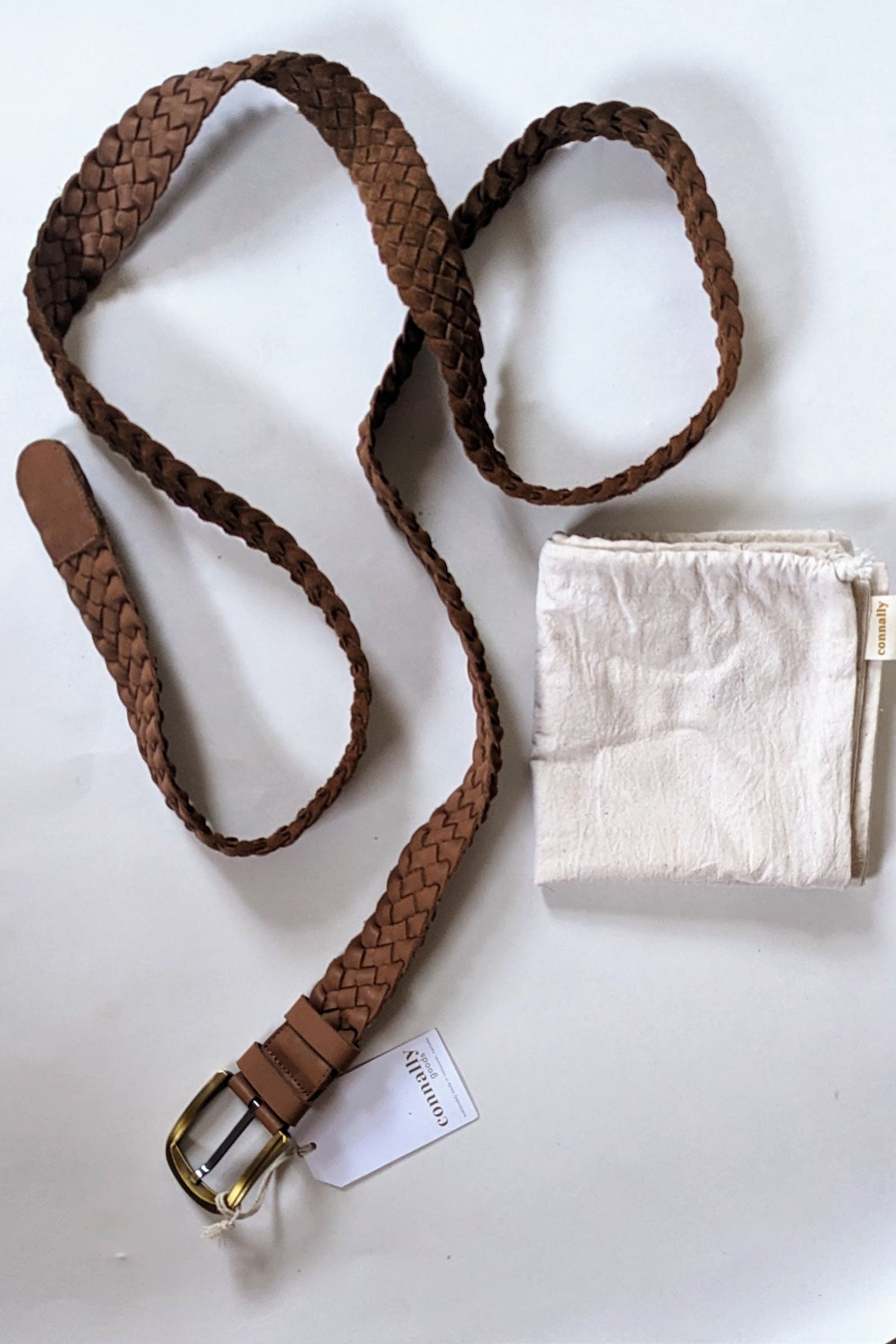 Handwoven Leather Belt by Connally Good