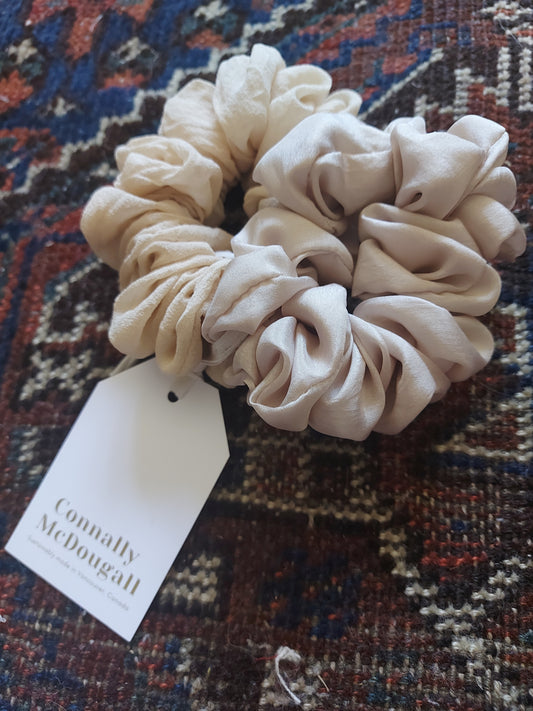 Silk Scrunchie Set by Connally Goods