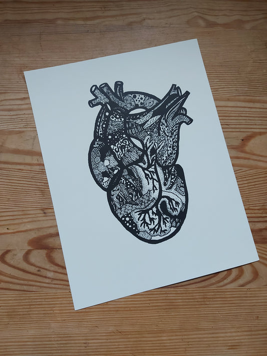 The Heart - Limited Anatomical Print by Connally Goods