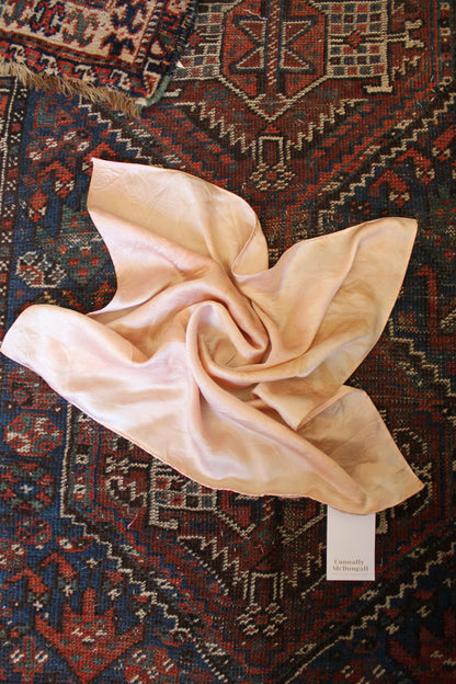 Pratima Kerchief in Avocado-Dyed Silk by Connally Goods