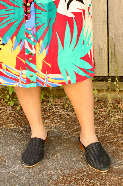 Bradley Shoes in Black Leather by Connally Goods