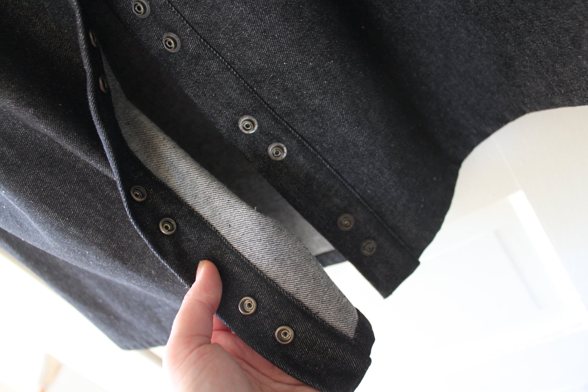Sadie Skirt - Pebble Japanese Raw Denim by Connally Goods
